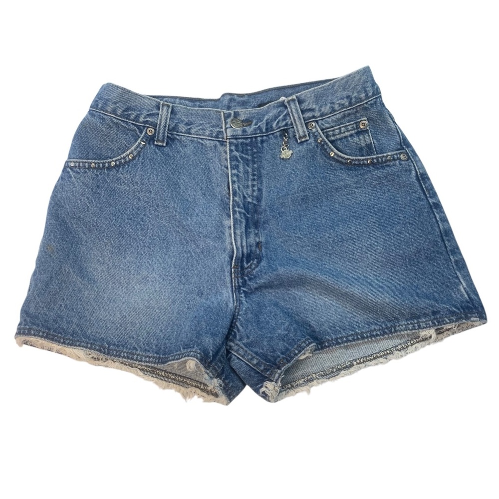 HARLEY DAVIDSON High-Rise Denim Cutoff Shorts – Size 8